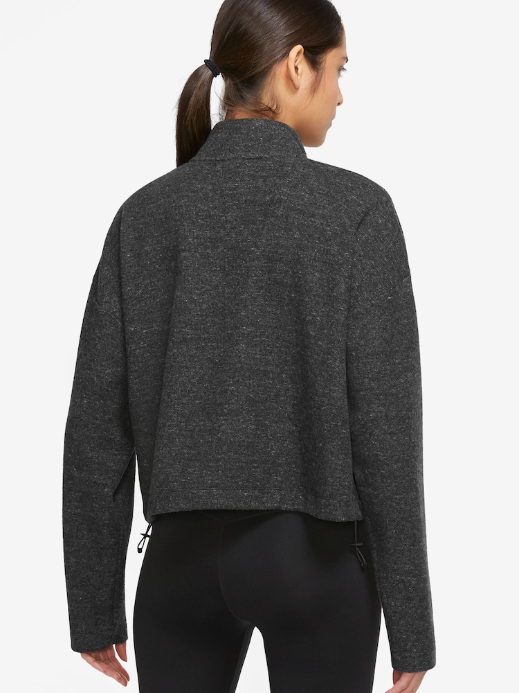 Nike Black Therma-Fit Hypernatural Half Zip Top - Image 2 of 3