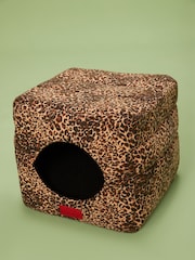 Animal Print Cat Bed - Image 1 of 3