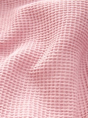 Pink 100% Cotton Waffle Dressing Gown - Image 7 of 7