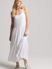 Superdry Studios White Woven Maxi Dress - Image 1 of 1
