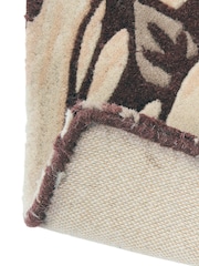 Morris & Co. Aubergine Purple Pimpernel Rug - Image 4 of 4