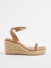 Camel - Forever Comfort® Espadrilles mit Keilabsatz und eckiger Zehenpartie - Bild 3 von 6