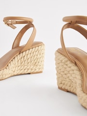 Camel - Forever Comfort® Espadrilles mit Keilabsatz und eckiger Zehenpartie - Bild 5 von 6