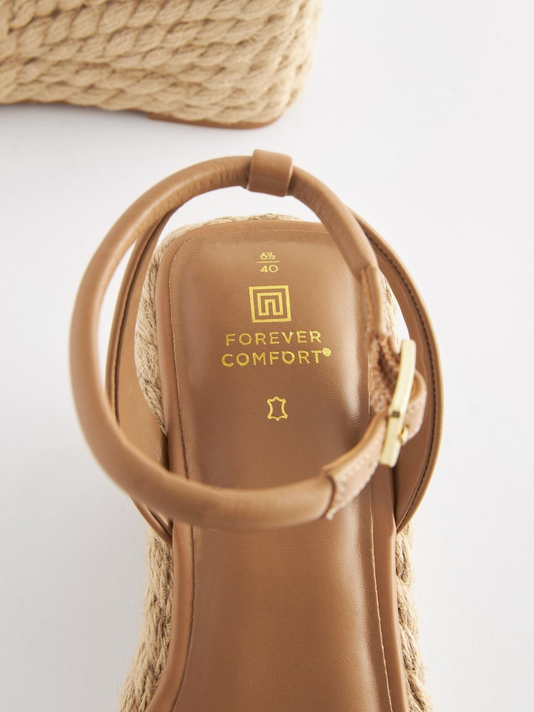 Camel - Forever Comfort® Espadrilles mit Keilabsatz und eckiger Zehenpartie - Bild 6 von 6 Camel - Forever Comfort® Espadrilles mit Keilabsatz und eckiger Zehenpartie - Bild 6 von 6