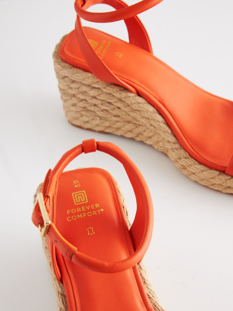 Orange - Forever Comfort® Espadrilles mit Keilabsatz und eckiger Zehenpartie - Bild 6 von 6 Orange - Forever Comfort® Espadrilles mit Keilabsatz und eckiger Zehenpartie - Bild 6 von 6