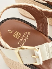 Weiß - Forever Comfort® Schuhe mit Keilabsatz und geflochtenen Riemen - Bild 7 von 8