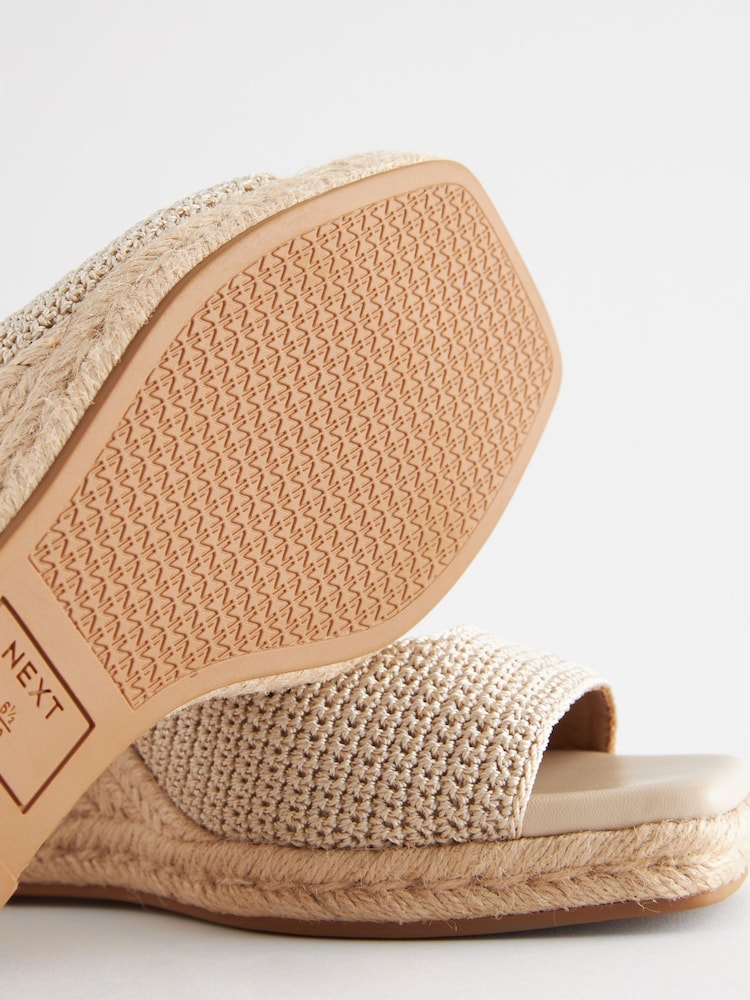 Natur - Forever Comfort® Schuhe mit Keilabsatz, Wickeldesign und Häkelspitze - Bild 8 von 8