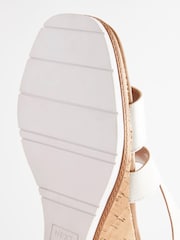 White Forever Comfort® Elastic Cross-Over Wedges - Image 7 of 7