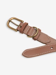 Tan Brown Leather Dog Collar - Image 4 of 5