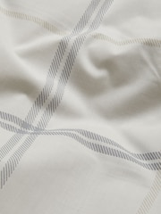 2 Pack Natural Beige/White Check Reversible Duvet Cover and Pillowcase Set - Image 7 of 9