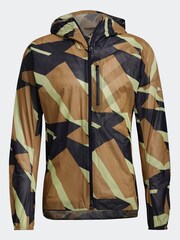 adidas Brown Terrex Agravic Graphic 2.5 Layer Rain Jacket - Image 7 of 7