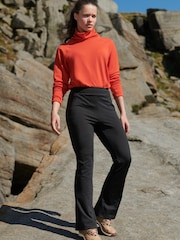 Black Wide Leg Next Elements Outdoor Thermal Trousers - Image 1 of 5