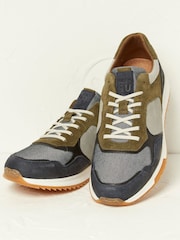 FatFace Blue Colourblock Trainers - Image 2 of 3