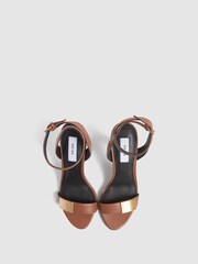 Reiss Tan Ada Strappy Heel Sandals - Image 4 of 7