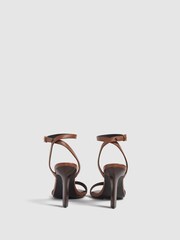Reiss Tan Ada Strappy Heel Sandals - Image 5 of 7