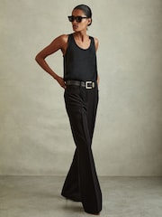 Reiss Black Riley Silk Front Vest - Image 3 of 5