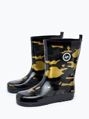 Hype. Boys Black/Gold Camo Wellies - Image 2 of 4