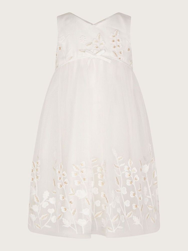 Monsoon Natural Embroidered Meadow Maxi Dress - Image 1 of 3