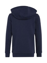 adidas Navy Essentials 3 Stripes Full Zip Hoodie - Image 3 of 6