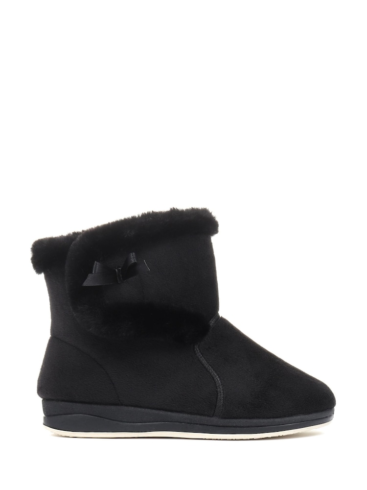 Pavers Black Pavers Black Wide Fit Slipper Boots - Image 1 of 5