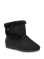 Pavers Black Pavers Black Wide Fit Slipper Boots - Image 2 of 5