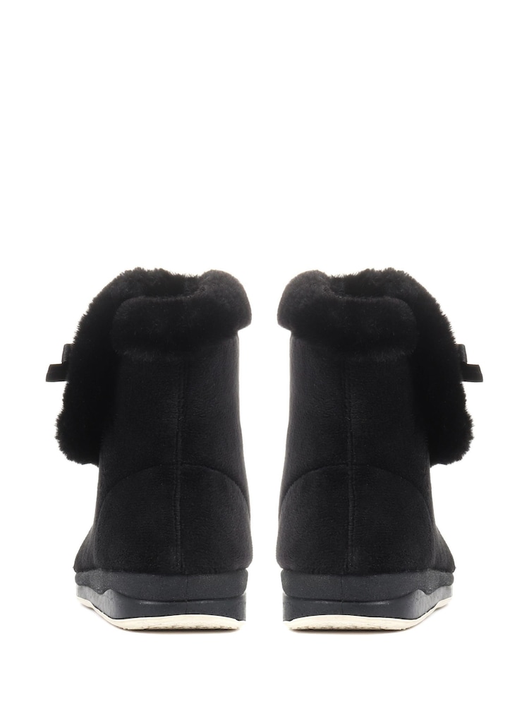 Pavers Black Pavers Black Wide Fit Slipper Boots - Image 3 of 5