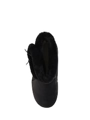 Pavers Black Pavers Black Wide Fit Slipper Boots - Image 4 of 5