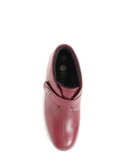 Pavers Red Wide Fit Leather Ladies Ankle Boots - Image 4 of 5