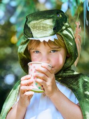 Party Pieces Natural Pack of 16 Ecosaurus Paper Party Cups - Image 1 of 2