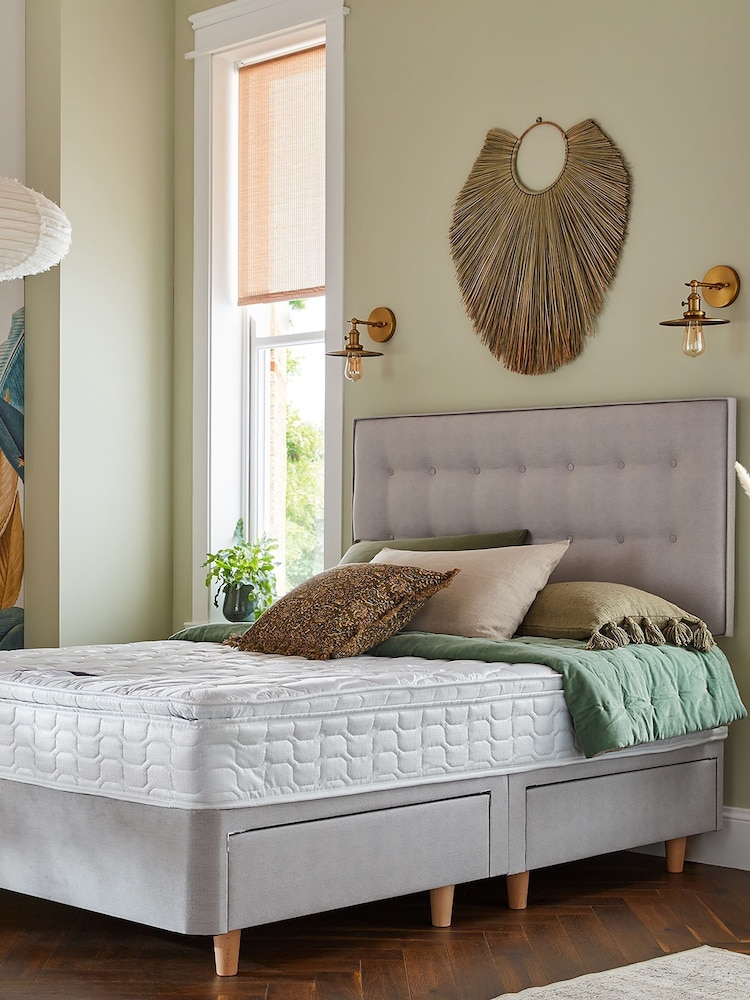 Silentnight Miracoil White Pillowtop Mattress - Image 1 of 5