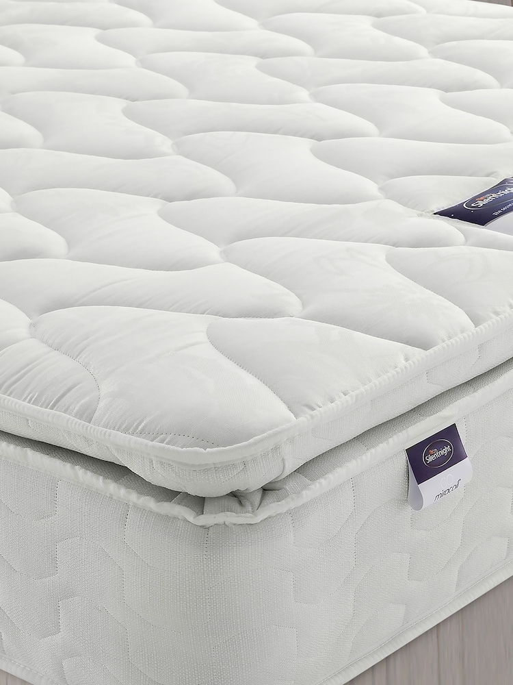 Silentnight Miracoil White Pillowtop Mattress - Image 2 of 5