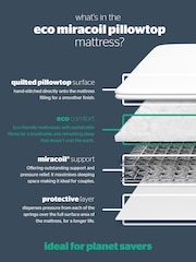 Silentnight Miracoil White Pillowtop Mattress - Image 5 of 5