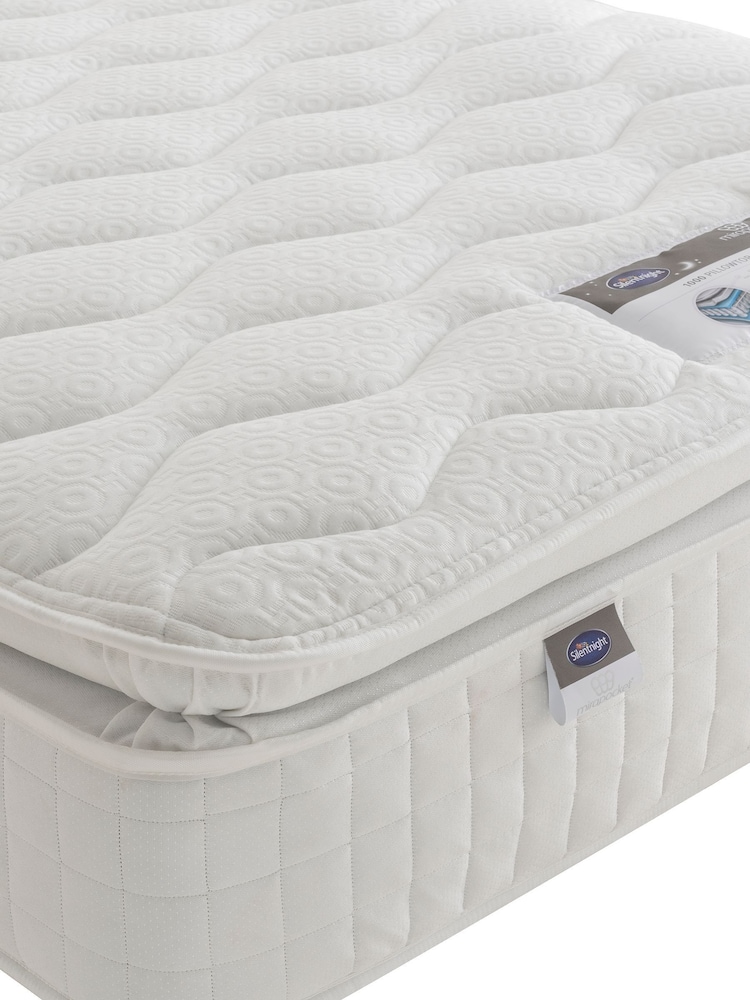 Silentnight White 1000 Mirapocket Pillow Top Mattress - Image 2 of 5