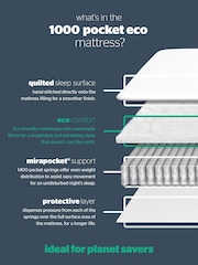 Silentnight White 1000 Mirapocket Pillow Top Mattress - Image 4 of 5