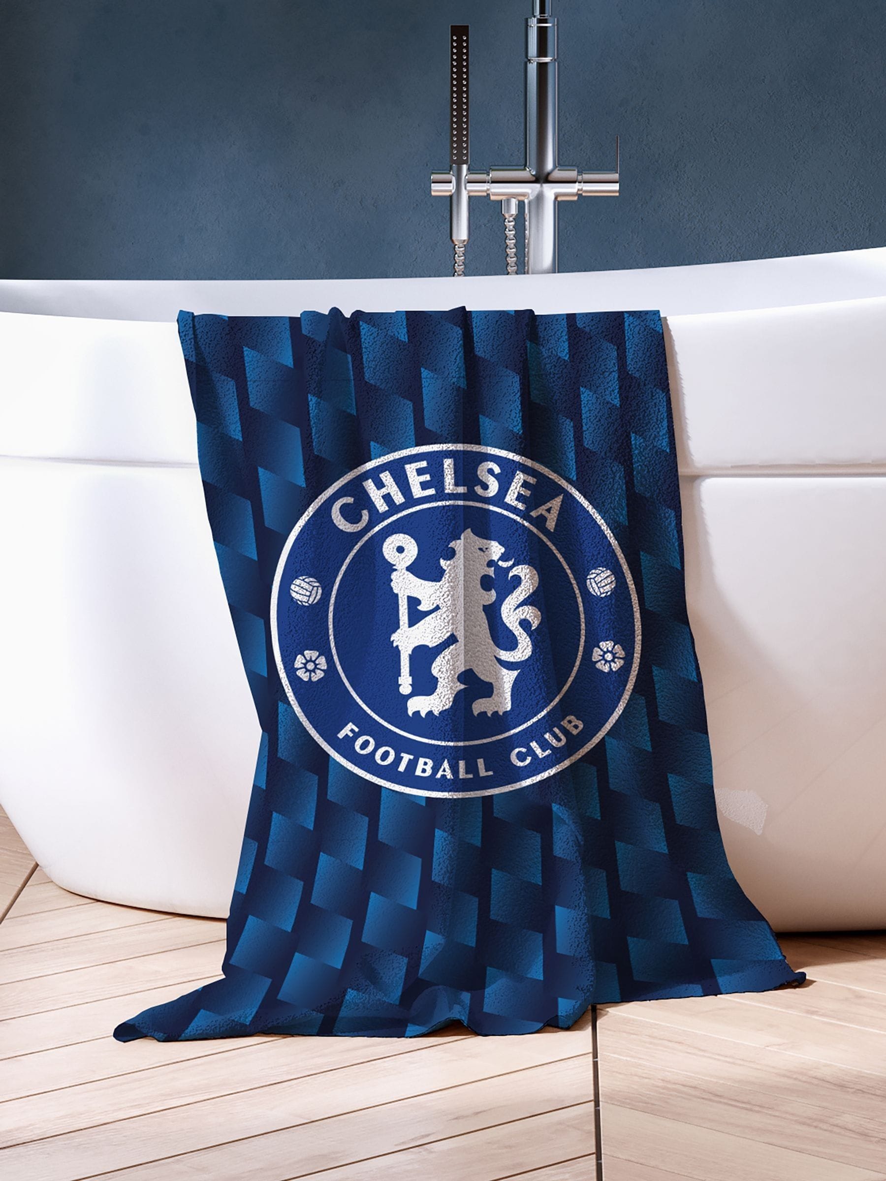 Chelsea Fc  Kids Chelsea Geometric Cotton Towel - colour - Image 4