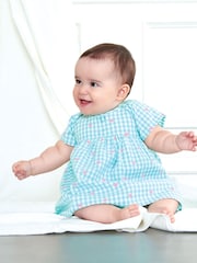 Hatley Baby Blue Butterfly Gingham Woven Dress - Image 1 of 3
