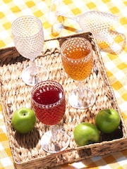 Cambridge Clear Shatterproof Fete Diamond Design 4 Piece Wine Set - Image 1 of 4