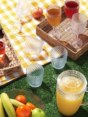 Cambridge Clear Shatterproof Fete Diamond Design 4 Piece Tumbler Set - Image 2 of 4
