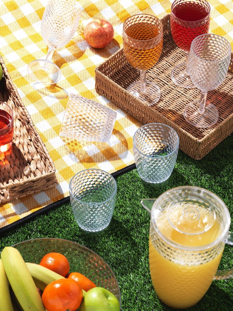 Cambridge Clear Shatterproof Fete Diamond Design 4 Piece Tumbler Set - Image 2 of 4