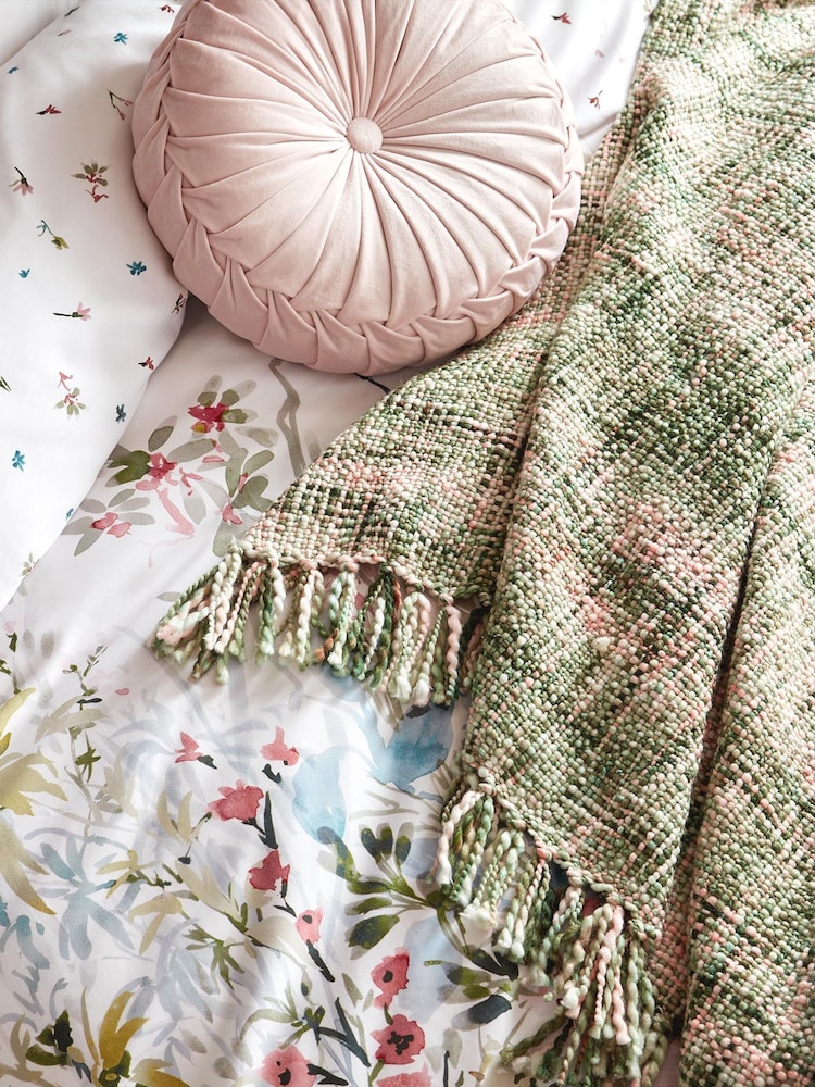 Laura Ashley Sage Green Brydie Throw - Image 2 of 5
