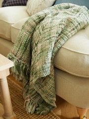 Laura Ashley Sage Green Brydie Throw - Image 4 of 5