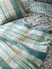 Laura Ashley Newport Blue Colton Check Cushion - Image 3 of 3
