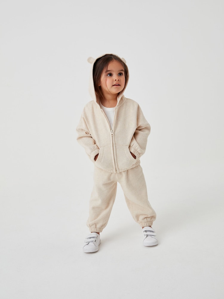 Oatmeal Cream Zip Through Hoodie (3mths-7yrs) - Image 1 of 1