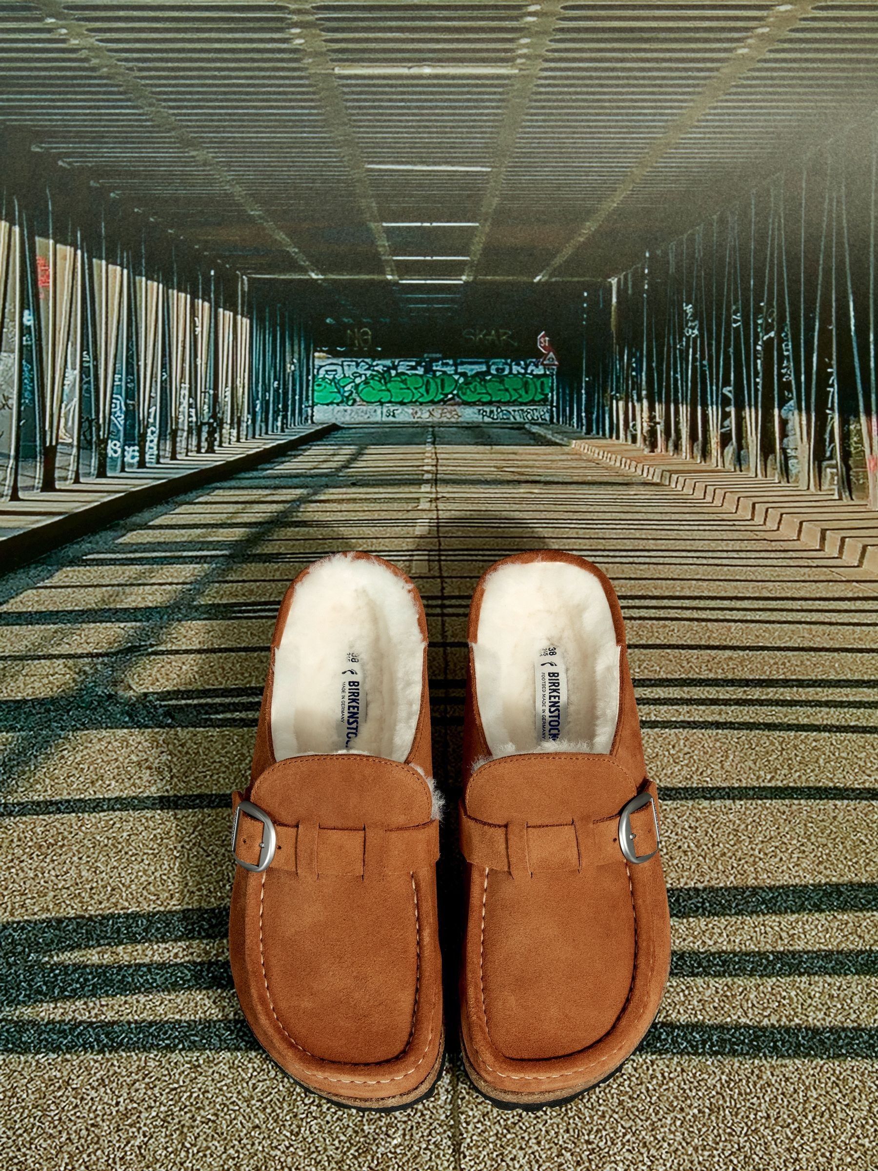 Buy Birkenstock Buckley Suede Shearling Clogs from Next Luxembourg