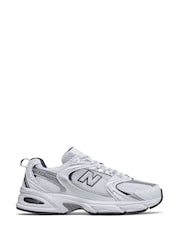New Balance White/Grey Womens 530 Trainers - Image 1 of 7