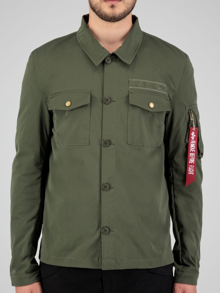 Alpha Industries Green Overshirt Jacket - Image 1 of 5