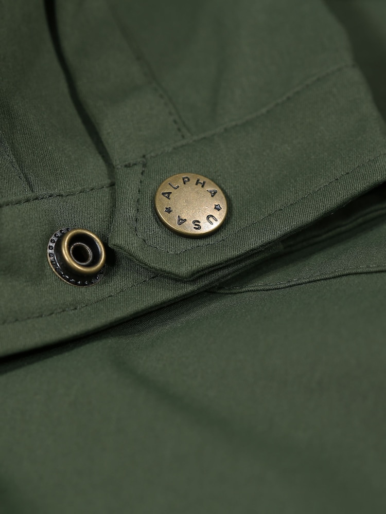 Alpha Industries Green Overshirt Jacket - Image 5 of 5