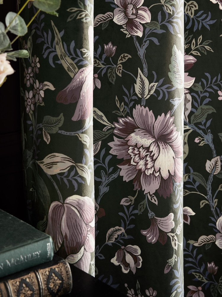 Laura Ashley 100{Шторы на люверсах из хлопка с подкладкой Edita's Garden - Изображение 2 из 3