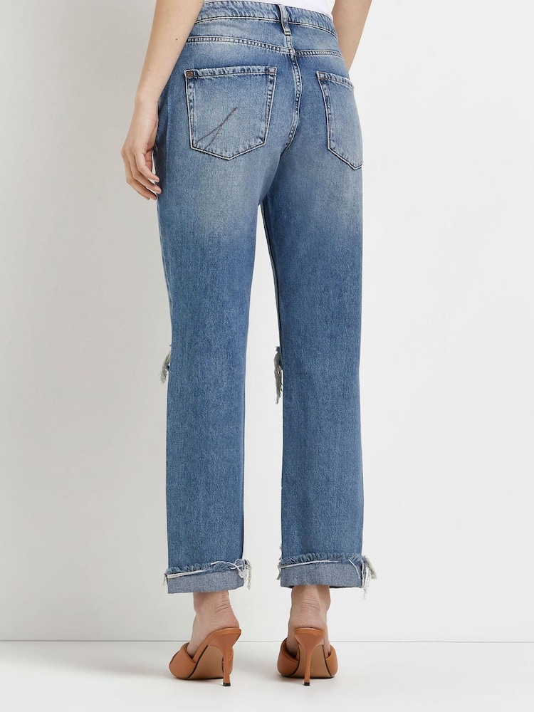 River Island Medium Stratford Boyfriend Tint Jeans - Image 2 of 5 River Island Medium Stratford Boyfriend Tint Jeans - Image 2 of 5