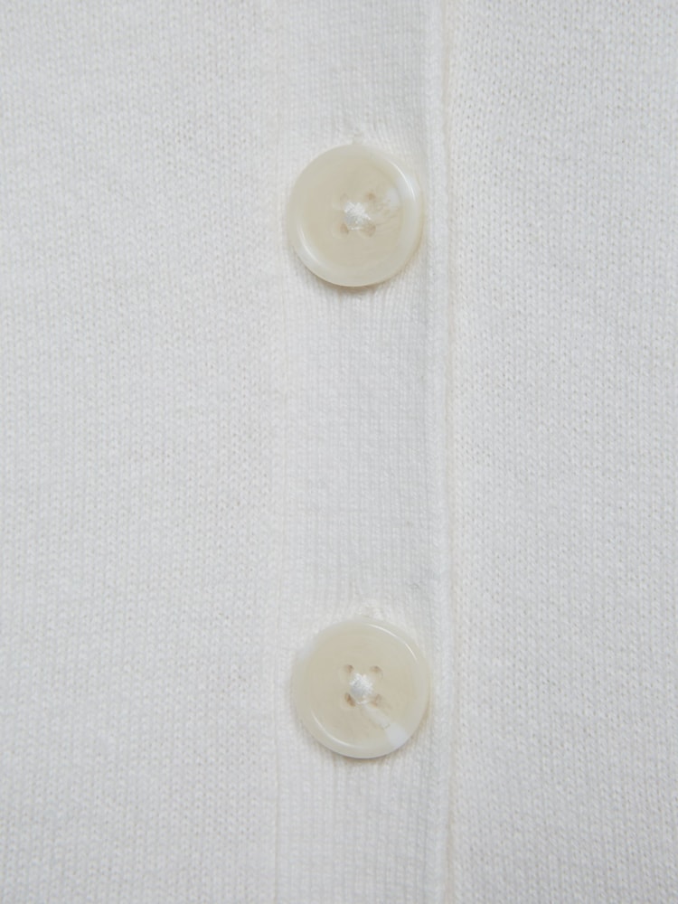 Reiss Ivory Abby Jr Cashmere Blend Cardigan - Image 6 of 6